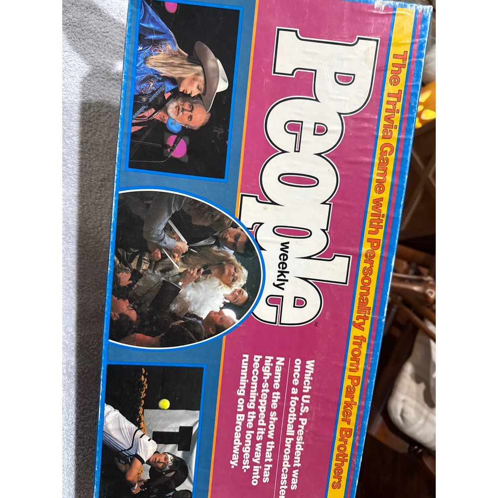 Vintage 1984 People Weekly The Trivia Game Parker Brothers 0068 Pop Culture